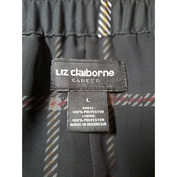 Liz Claiborne Skirt Blue Red Plaid Pleated Unforgettable Romance Size Large - Picture 6 of 8
